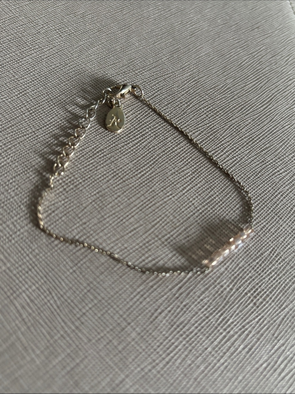 Delicate Gold-Tone Women’s Bracelet with Tiny Bead Accents